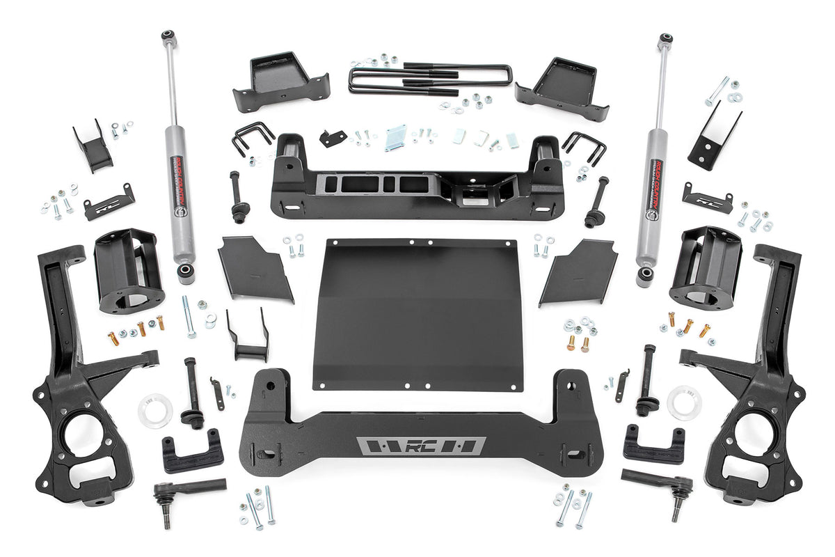 Rough Country 6 Inch Lift Kit Diesel Fits Chevy Silverado 1500 2WD/4WD (2019-2023) 21731D