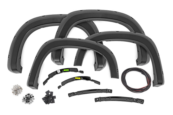 Rough Country Pocket Fender Flares Fits Chevy Silverado 1500 2WD/4WD (2022-2023) F-C12211