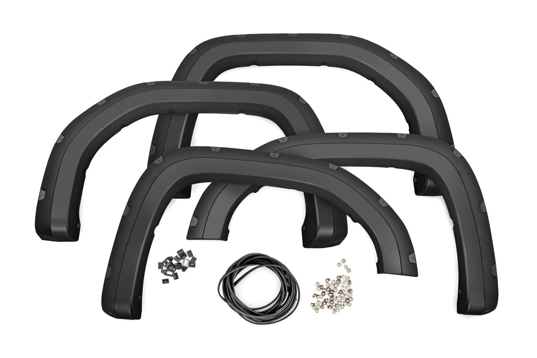 Rough Country Traditional Pocket Fender Flares fits gmc Sierra 1500 2Wd/4Wd (19-23) F-C11950A