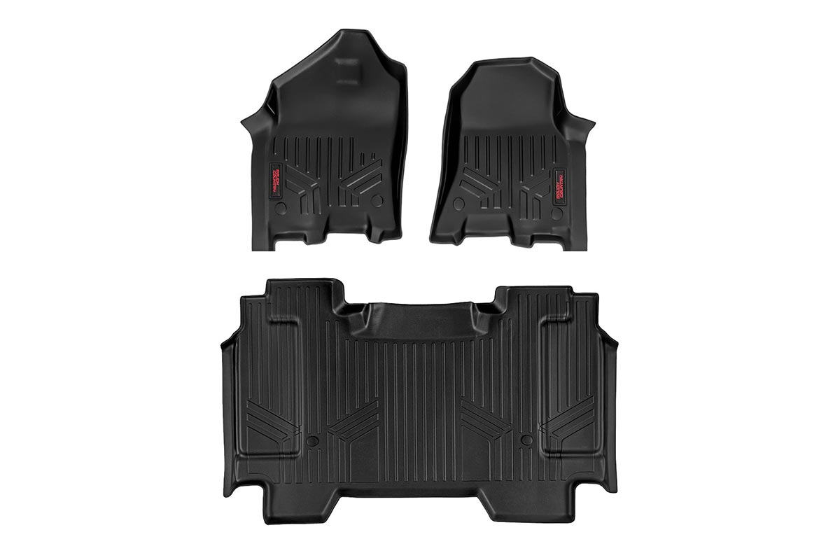 Rough Country Floor Mats Front And Rear Fits RAM 1500 (19-23)/1500 Trx (21-23) M-31412
