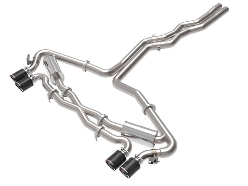 aFe 20-22 Audi RS6 Avant V8 4L (tt) MACH Force-Xp 3in to 2.5in 304 SS Cat-Back Exhaust w/ Carbon Tip 49-36448-C