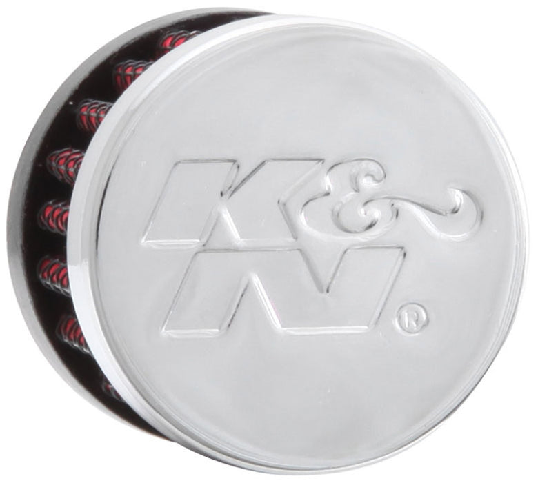 K&N Rubber Base Crankcase Vent Filter 0.55in Flange ID 1.375in OD 1.125in Height 62-2480