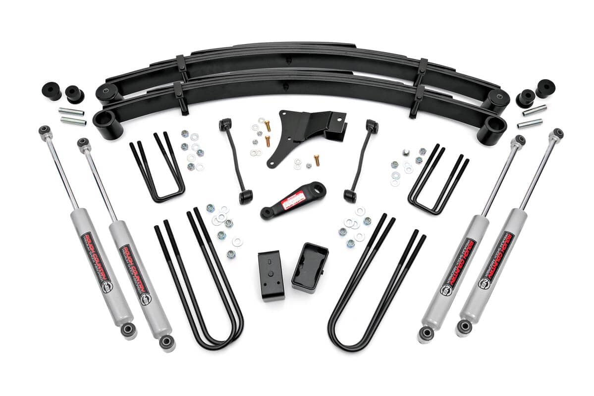 Rough Country 4 Inch Lift Kit Rear Blocks Fits Ford F-250/F-350 Super Duty (1999) 49430