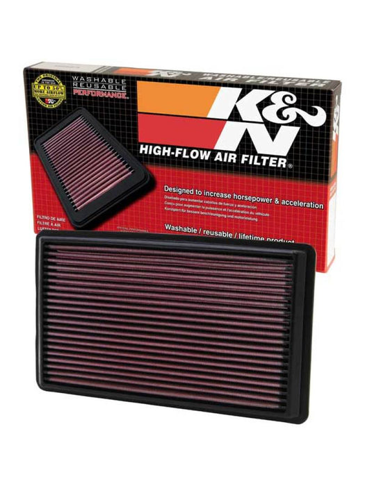 K&N 02-07 WRX/STi Drop In Air Filter 11in O/S Length / 6.563in O/S Width / 1.063in Height 33-2232