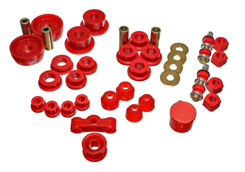 Energy Suspension 84-87 Honda Civic/CRX Red Hyper-Flex Master Bushing Set 16.18101R