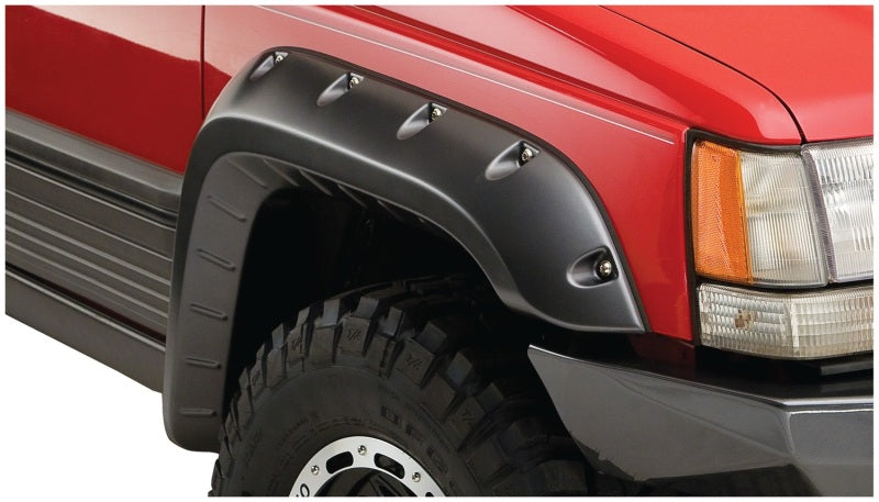 Bushwacker 93-98 compatible with Jeep Grand Cherokee Cutout Style Flares 4pc Black 10916-07