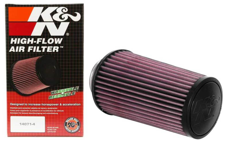 K&N Universal Round Tapered Filter 3 inch FLG / 5 inch Bottom / 4 inch Top / 7 7/8 inch Height RU-4690
