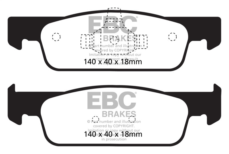 EBC 2016-2017 Smart Fortwo 0.9L Turbo Greenstuff Front Brake Pads DP22146