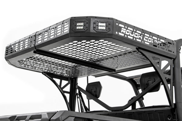 Rough Country Cargo Rack Dual 2" Black Led Pairs Flush Mount Fits Can-Am Defender Hd 5/Hd 8/Hd 9/Hd 10 97027