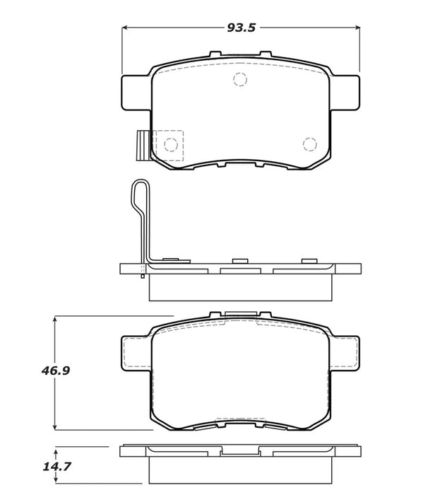 StopTech Performance Touring Brake Pads 308.1336