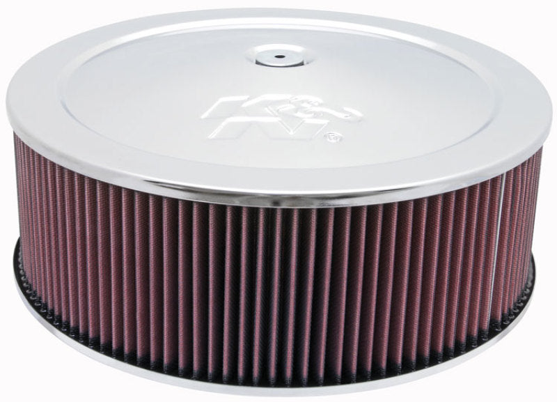 K&N Round Air Filter Assembly 5.25in ID / 5in Height / 5.125in Neck Flange / 1 1/4in Drop Base 60-1300