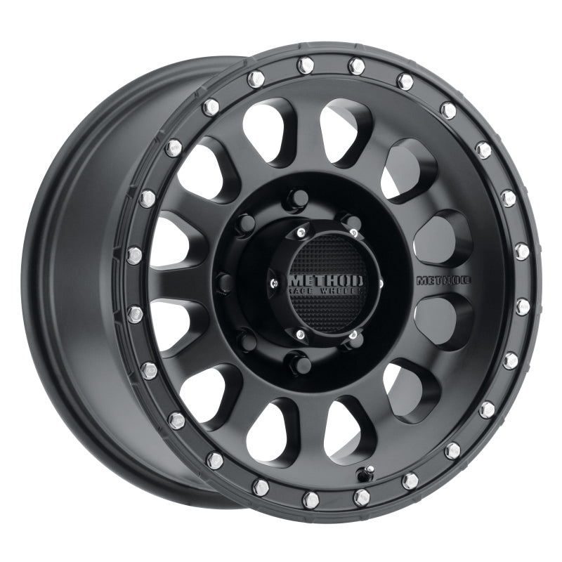 Method MR315 17x8.5 0mm Offset 8x180 130.81mm CB Matte Black Wheel MR31578588500