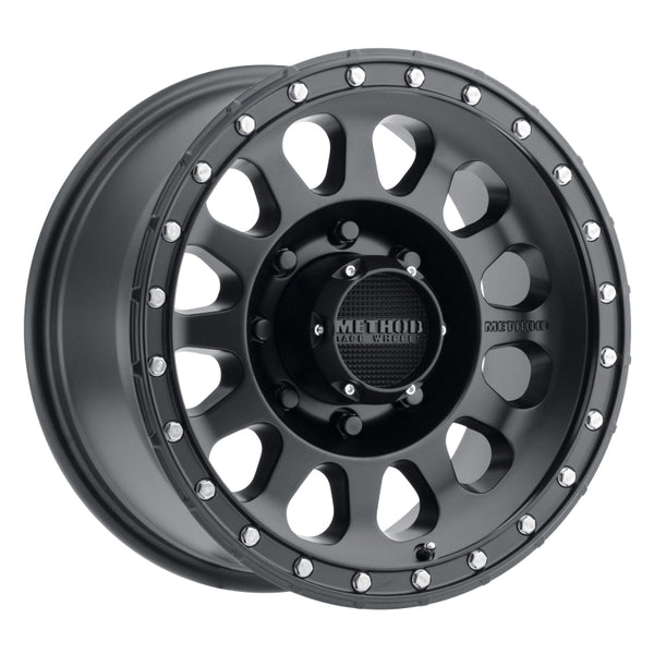 Method MR315 17x9 -12mm Offset 8x6.5 130.81mm CB Matte Black Wheel MR31579080512N