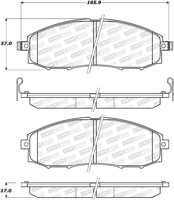 StopTech Street Brake Pads 308.083