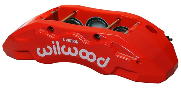 Wilwood Caliper-TX6R- R/H Red 2.00/1.88/1.88in Pistons 1.38in Disc 120-13815-RD