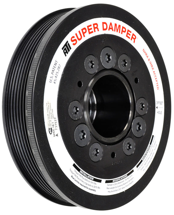 ATI Damper 6.78in AL 6 Grv 10 Per UD LS1/2/3/6/L76 97-13 28T 8mm HTD Drive Rear 3 Rng ATI917289