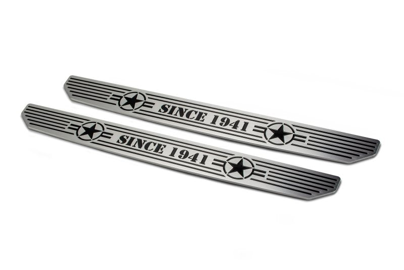 DV8 Offroad 2018-2019 compatible with Jeep Gladiator JL Front Sill Plates D-JL-180014-STR2