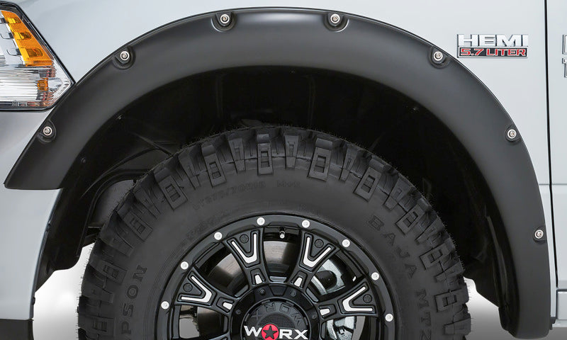 Stampede 2009-2018 Compatible with Dodge Ram 1500 67.4/76.3/96.3in Ruff Riderz Fender Flares 4pc Smooth 8421-2