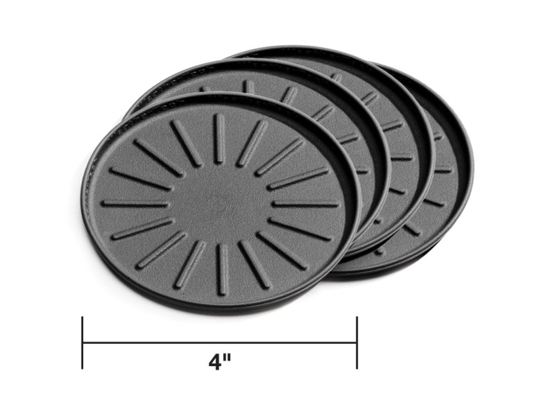 WeatherTech Round Coaster Set Black Set of 4 8A4CSTBK