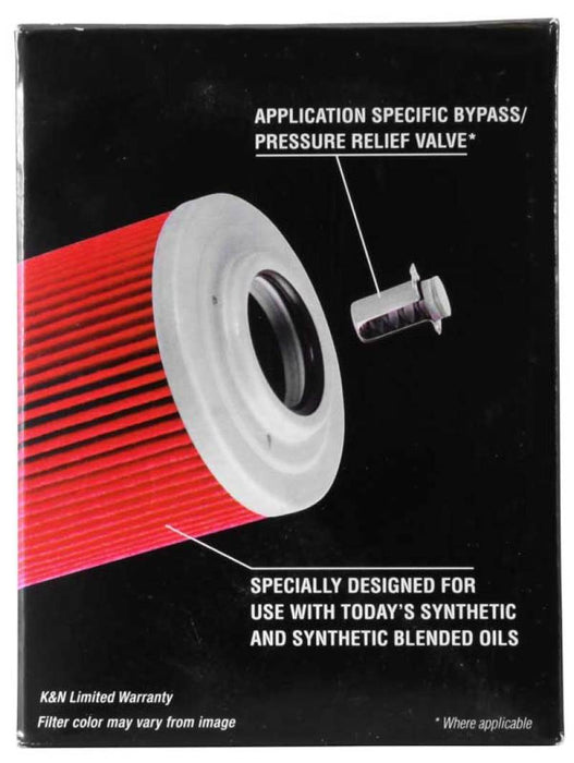 K&N Motorcycle Oil Filter: High Performance, Premium, Designed to be used with Synthetic or Conventional Oils: Fits Select Can-Am Vehicles, KN-564