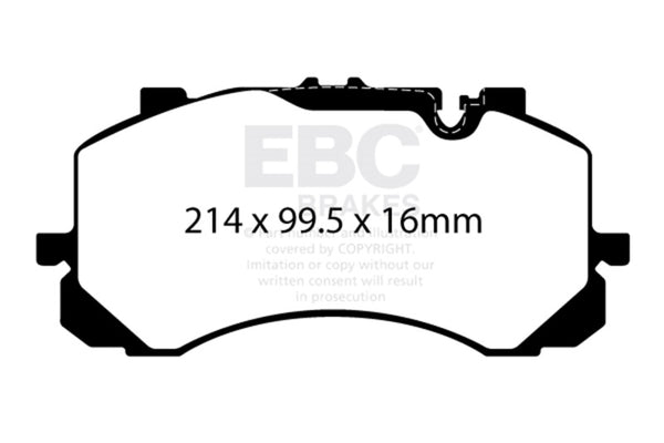 EBC 2019+ Bentley Bentayga 4.0TT Yellowstuff Front Brake Pads DP42403R