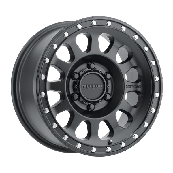 Method MR315 18x9 +18mm Offset 6x5.5 106.25mm CB Matte Black Wheel MR31589060518