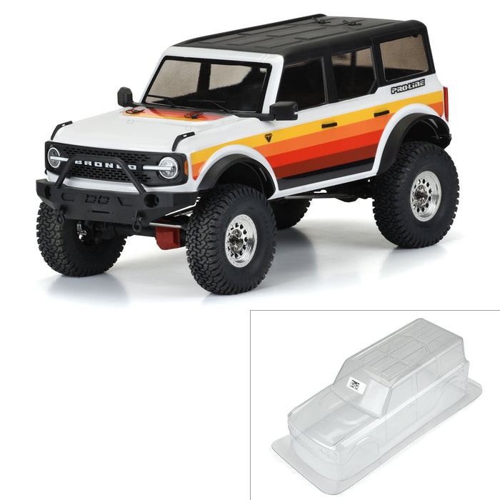 Pro-Line Racing 1/10 2021 Ford Bronco Clr Body Set 12.3 Crawlers PRO357000 Car/Truck Bodies wings & Decals