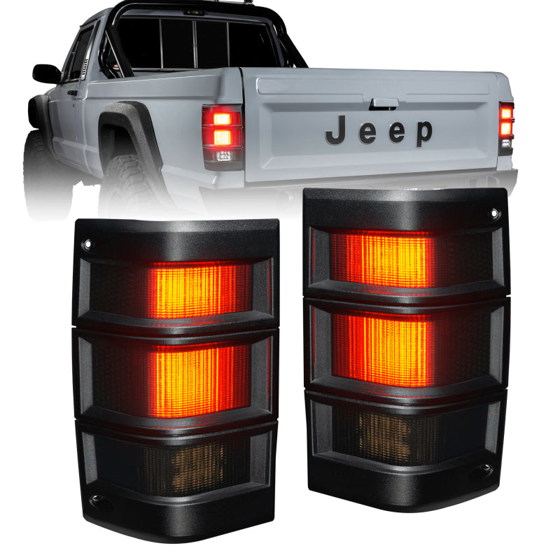 ORACLE Lighting compatible with Jeep Comanche MJ LED Tail Lights Tinted Lens SEE WARRANTY 5909-020