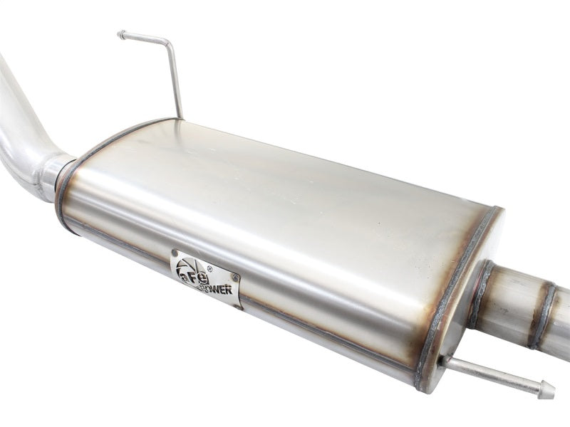 aFe MACHForce XP SS Exhaust 3in to 3.5in Cat-Back w/ Polished Tip 15 Ford F-150 EcoBoost V6 2.7/3.5L 49-43068-P