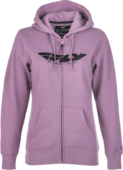 Fly Racing 358-0062X Women's Fly Corporate Zip Up Hoodie Mauve XL