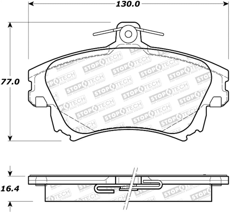 StopTech Street Brake Pads 308.0837