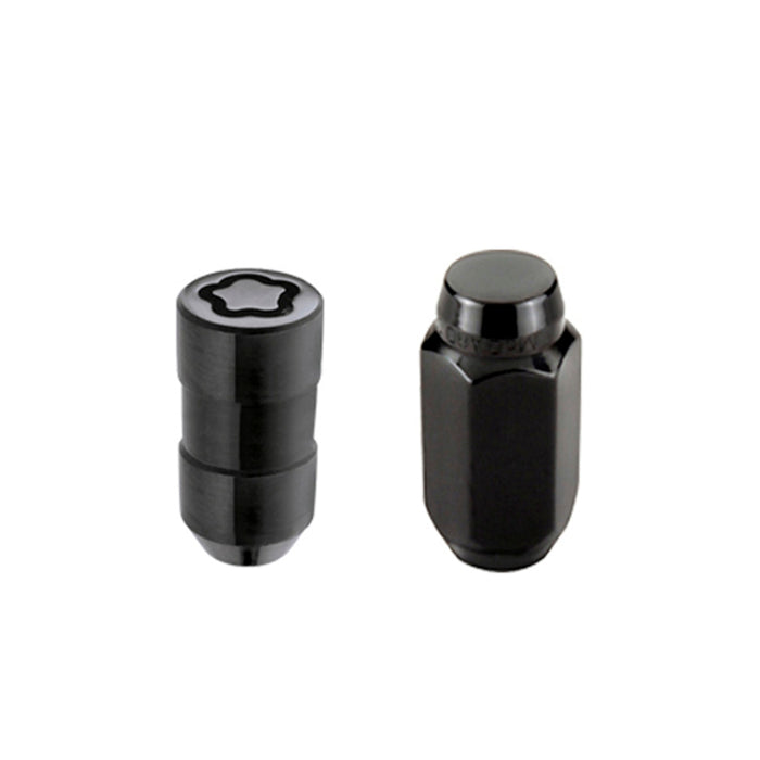 McGard 5 Lug Hex Install Kit w/Locks (Cone Seat Nut) M14X1.5 / 22mm Hex / 1.635in. Length Black 84527