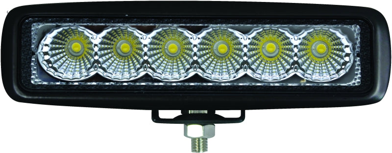 Hella Value Fit Mini 6in LED Light Bar Flood Beam Pedestal 357203001