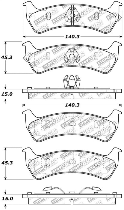 StopTech Street Select Brake Pads Front 305.0625