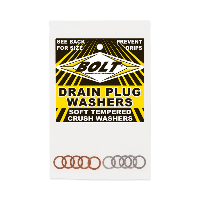 BOLT Drain Plug Sealing Washer (10 Pack / M10x14.5mm)