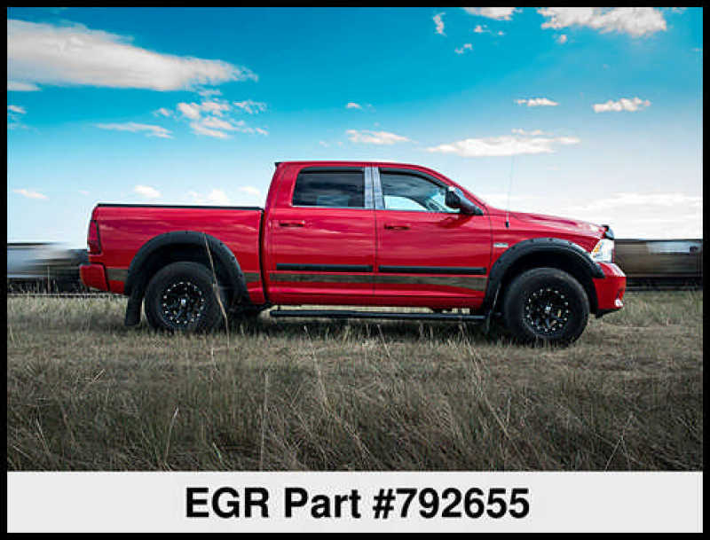 EGR 09+ Compatible with Dodge Ram LD Bolt-On Look Fender Flares Set Matte 792655