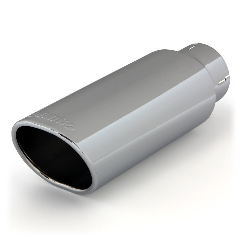 Banks Power Tailpipe Tip Kit SS Obround Angle Cut Chrome 3in Tube 3.75in X 4.5in X 11.5in 52908