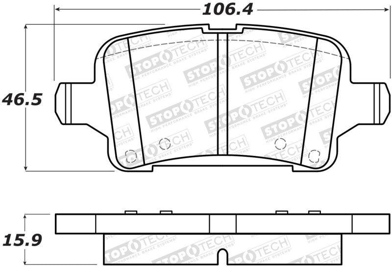 StopTech Street Brake Pads Front 308.1857