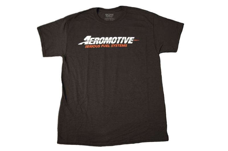 Aeromotive Standard Logo Black/Red T-Shirt Large 91126