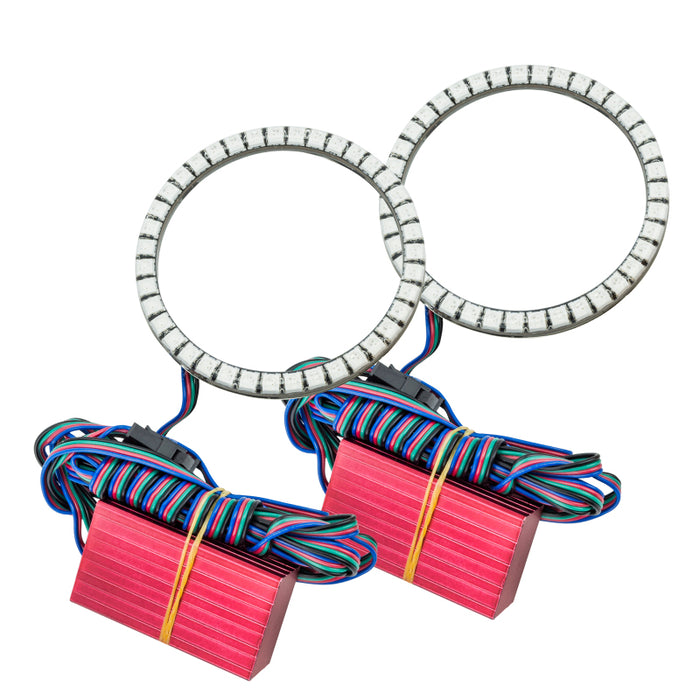 Oracle compatible with Jeep Wrangler JL/Gladiator JT LED Surface Mount Fog Light Halo Kit ColorSHIFT SEE WARRANTY 1215-333