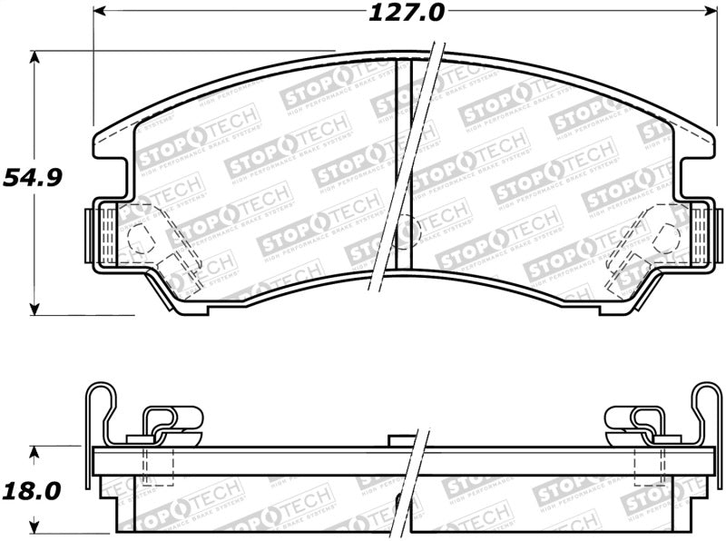 StopTech Street Brake Pads 308.0311