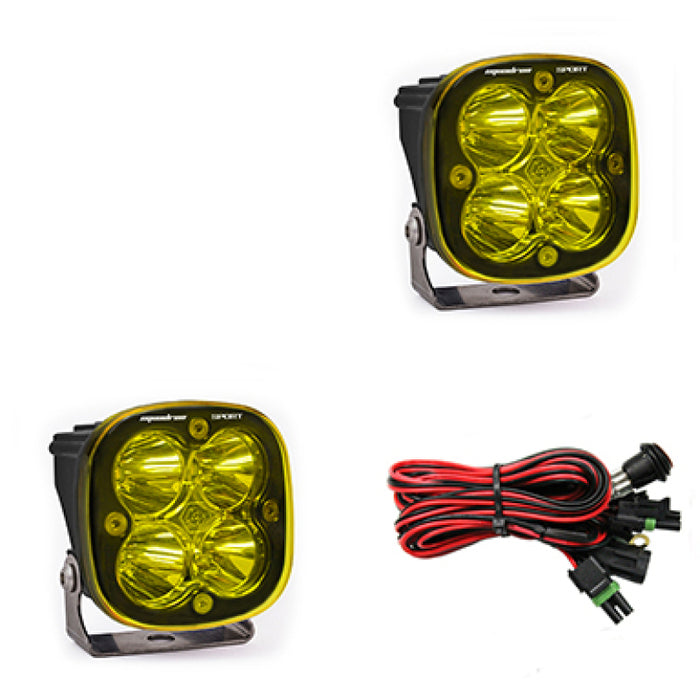 Baja Designs Squadron Sport Spot LED Light Pods Amber 557811