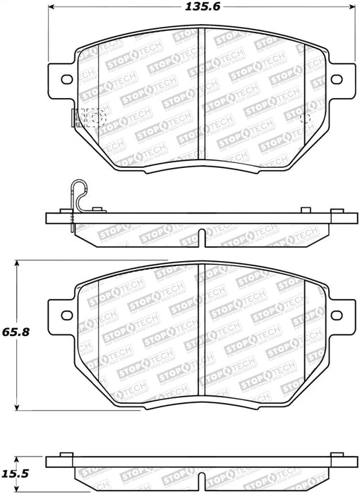 StopTech Street Brake Pads 308.09691