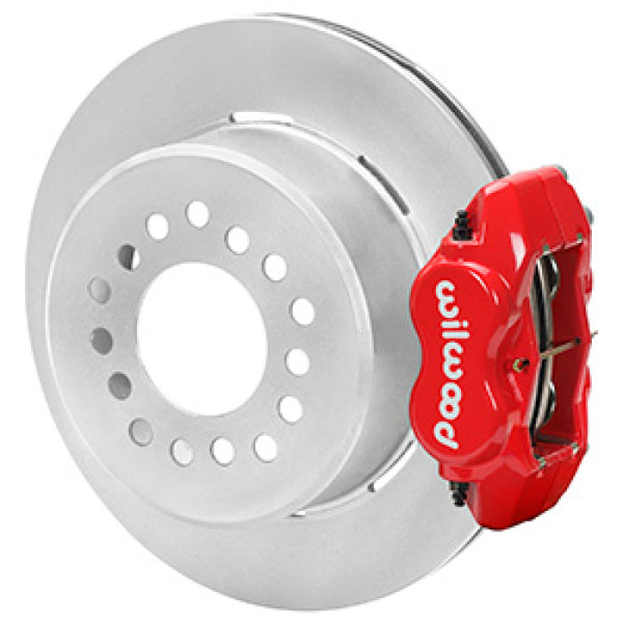 Wilwood Chevrolet 7-5/8in Rear Axle Dynalite Disc Brake Kit 12.19in Rotor -Red Caliper 140-16445-R