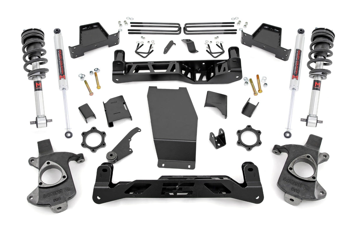 Rough Country 6" Lift Kit Alu/Stamp Steel M1 Struts/M1 Fits Chevy/GMC 1500 (14-18) 22740
