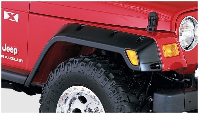 Bushwacker 97-06 compatible with Jeep TJ Pocket Style Flares 2pc Black 10043-07