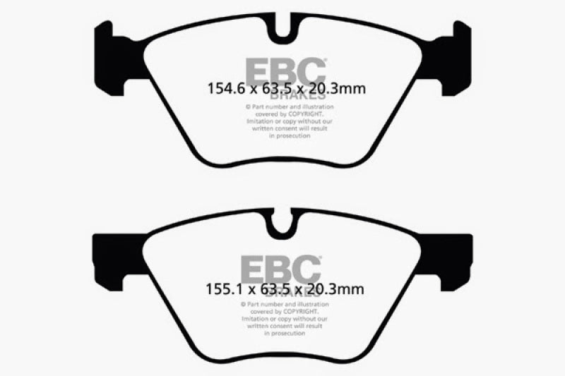 EBC 06-07 BMW 330i/330Xi (E90) Bluestuff Front Brake Pads DP51493NDX