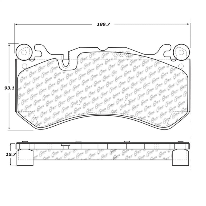 StopTech Mercedes Benz Front Street Touring Brake Pads 308.1291