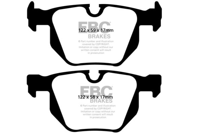 EBC 04-10 BMW 525i E60 Bluestuff Rear Brake Pads DP51494NDX