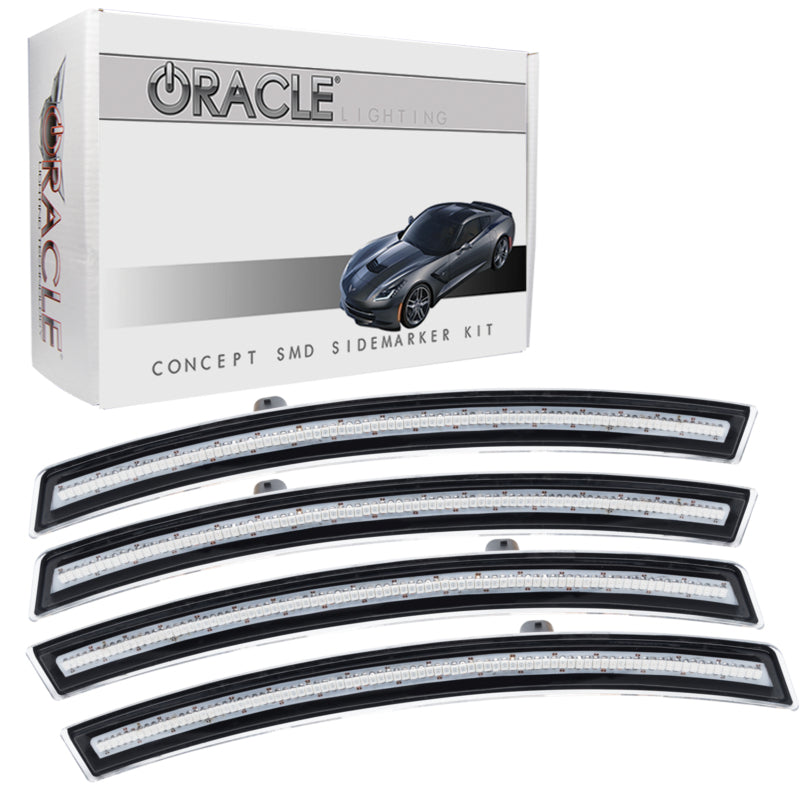 Oracle Fits Chevrolet Corvette C7 Concept Sidemarker Set Clear No Paint See Warranty 2392-019